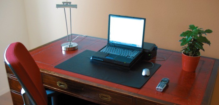 Computer desk plant chair