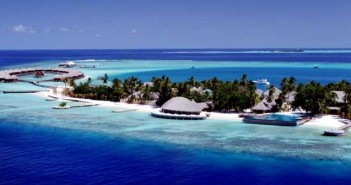 Island resort blue water